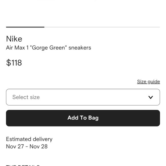 Air Max 1 "Gorge Green" sneakers - Picture 9 of 9